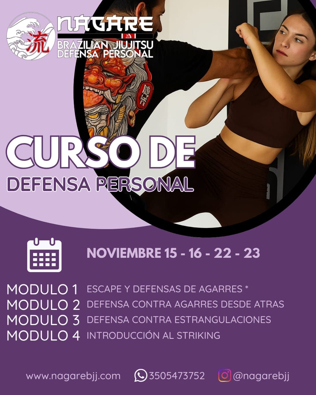 Talleres de Defensa Personal en Nagare BJJ